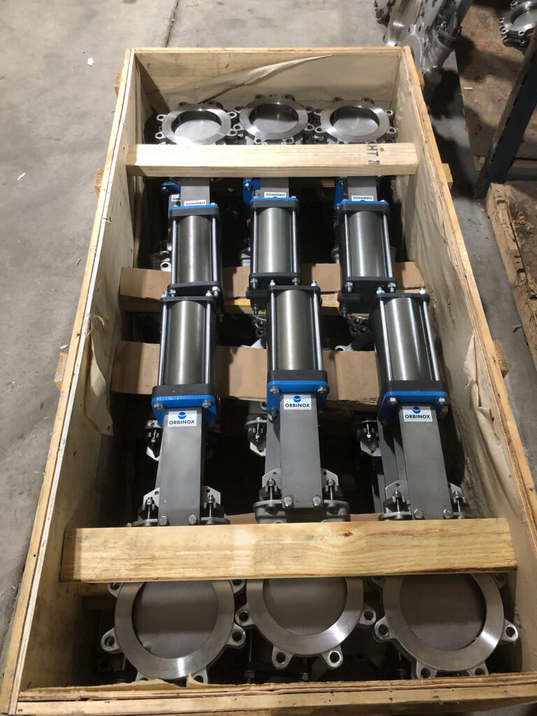 Orbinox Cylinder Assemblies in Crate